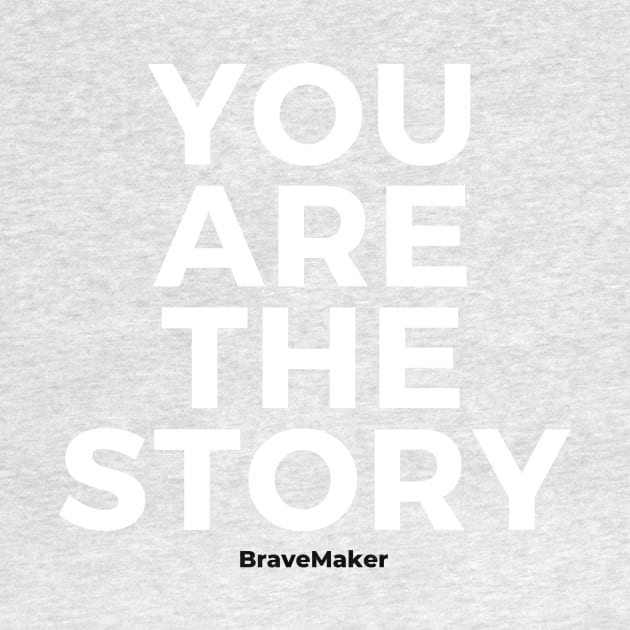 White Letters Black BraveMaker by BraveMaker